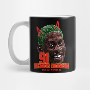 DENNIS RODMAN TSHIRT DESIGN Mug